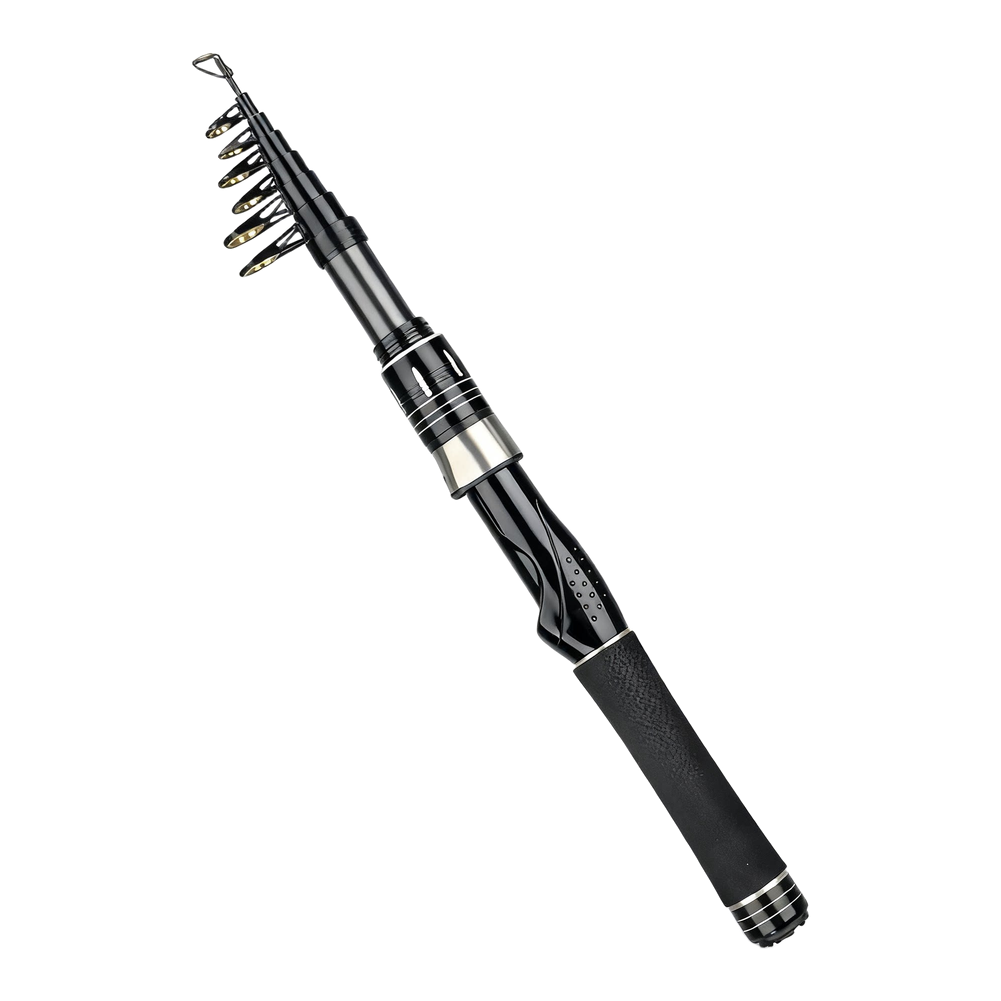 Fishing Rod Casting - คันเบ็ดตกปลาคาร์บอนแบบยืดหดได้ น้ำหนักเบา พร้อมวงแหวนเซรามิก แอคชั่นเร็ว พกพาสะดวก สำหรับตกปลาชายฝั่งและทะเล