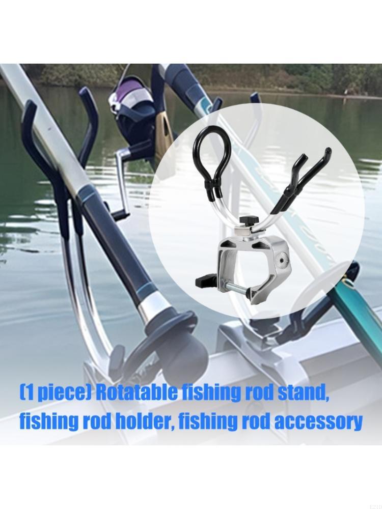 Fishing Rod Casting - เรือที่วางคันเบ็ดพร้อมฐานหนีบปรับได้, รองรับโลหะอลูมิเนียมสำหรับการตกปลาทะเล, ตำแหน่งธนาคารและคันเบ็ด
