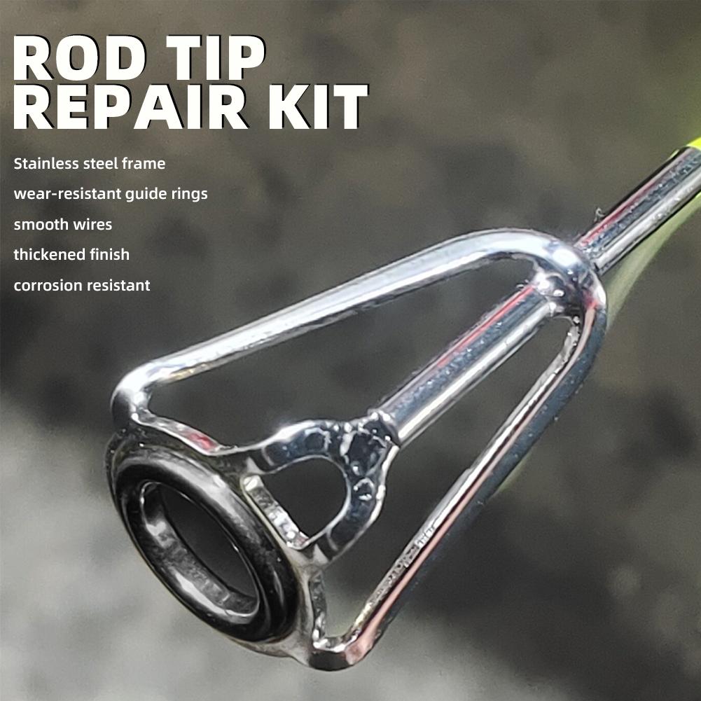 ชุดซ่อมปลายคันเบ็ด 10 ชิ้น ชุด - Fishing Rod Guide Replacement บทวิจารณ์และราคา