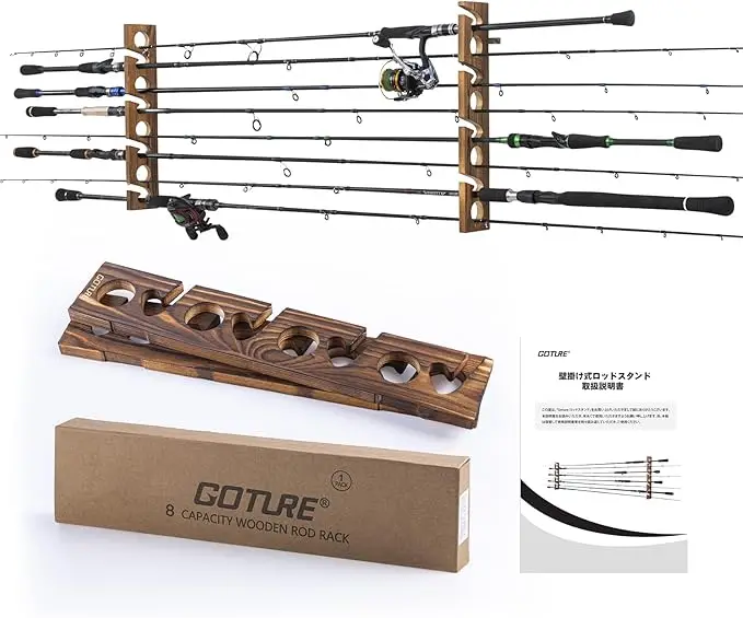 ที่แขวนคันเบ็ดตกปลา Goture แบบ - Fishing Rod Rack บทวิจารณ์และราคา